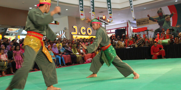 Persinas Asad Tampilkan Seni Pencak Silat pada Pengunjung Mall
