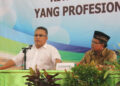 Wakil Bendahara DPW LDII Provinsi Jawa Timur, Ir. H. Wildy Istimor, saat memberikan pemaparan manajemen organisasi.