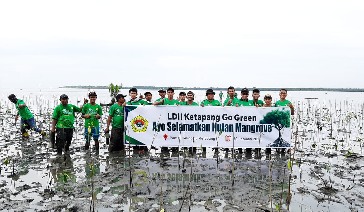 LDII Go Green, gerakan penghijauan DPD LDII Ketapang. Minggu (30/1).