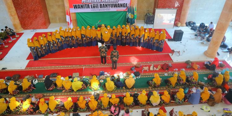Pengurus Wanita LDII Banyuwangi masa bakti 2022-2026 resmi dikukuhkan dan dilantik, 20 Maret 2022. Dok Lines Banyuwangi.