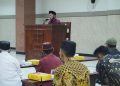 Ketua MUI Kecamatan Semampir KH Munadji Ahmad Syafi'i bersilaturahim sekaligus mengisi tausiah di Masjid At-Taqwa, Surabaya, 22 April 2022. Dok: Tim Lines.