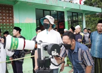 DPP LDII mengikuti pengamatan rukyatul hilal di Sukabumi bersama BMKG dan Kakemenag Sukabumi. Dok: LINES.