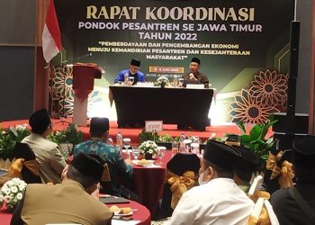 Rapat Koordinasi Pondok Pesantren se-Jawa Timur di Harris Hotel Surabaya, 6 Juni 2022. Dok: Kontributor KIM Jember.