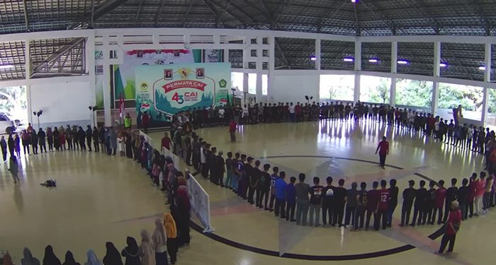 Kegiatan Perkemahan Akhir Tahun Ajaran Cinta Alam Indonesia (Permata CAI) Pemuda LDII Gresik di Bumi perkemahan Kosambiwojo, Wonosalam, Kabupaten Jombang, Jumat (22/7). Dok: LDII Gresik.