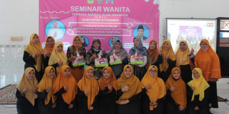Wakil Bupati hadir pada Seminar Wanita LDII Situbondo, harapkan kolaborasi lanjutan di di Masjid Nurul Haq, Situbondo, Minggu (31/7). Dok: LDII Situbondo.