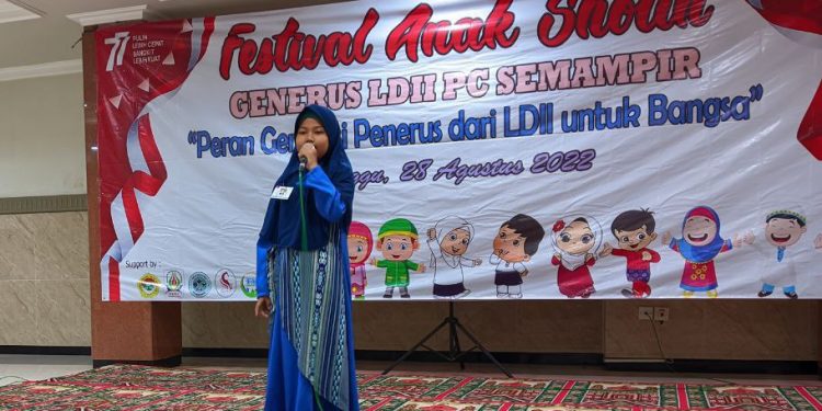 Festival Anak Sholih (FAS), yang diadakan oleh Remaja LDII PC Semampir, pada Jum’at (2/9) di Masjid At-Taqwa, Surabaya.
