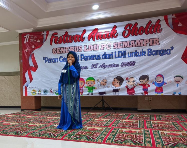 Festival Anak Sholih (FAS), yang diadakan oleh Remaja LDII PC Semampir, pada Jum’at (2/9) di Masjid At-Taqwa, Surabaya.