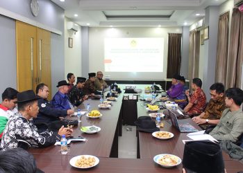 Kunjungan Biro EPM DPW LDII Jabar ke Kantor LDII Jatim. Pertemuan tersebut sebagai momentum membangun kolaborasi memajukan kemandirian ekonomi umat, Selasa (22/11). Dok: LINES.