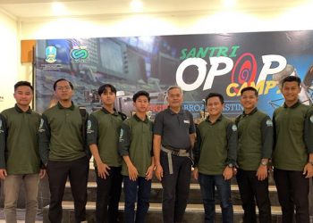 Tiga Ponpes naungan DPD LDII Jember, yaitu Ponpes Al-Manshurin, Ponpes Minhajurrosyidin, dan Ponpes Mahasiswa Syafiurrohman mengikuti Santri OPOP Camp II di di Taman Candra Wilwatikta, Pandaan, Pasuruan, Senin (1/11). Dok : LINES.