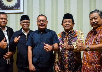 DPD LDII Pamekasan mengadakan audiensi di kantor Kejaksaan Negeri (Kejari) Pamekasan, pada Jumat (2/12). Kedatangan mereka disambut Kasi intel Kejari Pamekasan, Ardian Juanedi.