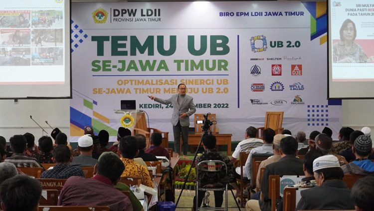 Biro Ekonomi Pemberdayaan Masyarakat (EPM) DPW LDII Jawa Timur menggelar Temu Usaha Bersama (UB) se-Jatim di Ponpes Wali barokah Kediri, Sabtu (24/12). Dok: LINES.