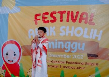 DPD LDII Kota Kediri menggelar Festival Anak Sholih (FAS) di Aula Ponpes Nurul Huda Al-Manshurin, pada Minggu (25/12). Dok: LINES.