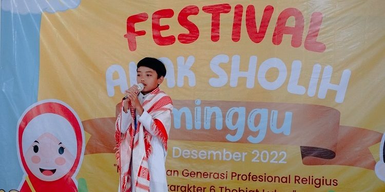 DPD LDII Kota Kediri menggelar Festival Anak Sholih (FAS) di Aula Ponpes Nurul Huda Al-Manshurin, pada Minggu (25/12). Dok: LINES.
