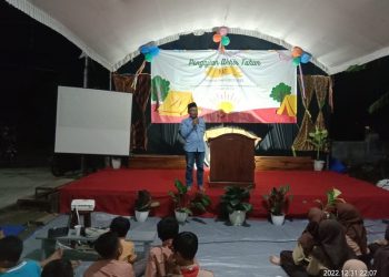 Pengajian Akhir Tahun PAC LDII Tegowangi, Kediri. Selain di dalam masjid, mereka menyelipkan outbound sebagai salah satu acara. Dok: LINES.