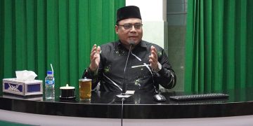 Ketua DPW LDII Jawa Timur KH Moch Amrodji Konawi mengecam pembakaran Alquran yang dilakukan politisi Denmark, Rasmus Paludan. Dok: LINES.