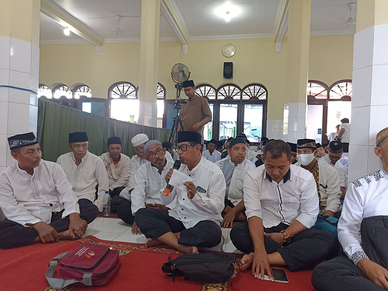 Peserta kegiatan 'Jaksa Mengaji, Jaksa Menjawab' di Masjid Al Hadi, Paberasan. Dok: LINES.