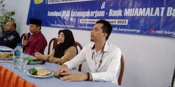 BPJS Ketenagakerjaan dan Kesehatan menggandeng DPD LDII Kabupaten Banyuwangi untuk sosialisasi program kepada para pengurus dan warga LDII. Dok: LINES.