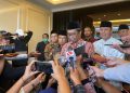 Jumpa pers Menteri Koordinator Politik Hukum dan Keamanan RI (Menkopolhukam) Mahfud MD usai Tadarus Kebangsaan, di Hotel Royal Kuningan, Jakarta (25/3). Dok : Lines