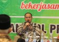 Jaksa Agung Muda Bidang Intelijen (Jamintel), Amir Yanto, sampaikan pentingnya nilai-nilai toleransi yang telah dipegang teguh oleh para founding father Indonesia, pada acara “Silaturrahim Kebangsaan Jilid III” Senin (31/7). Dok: LINES.