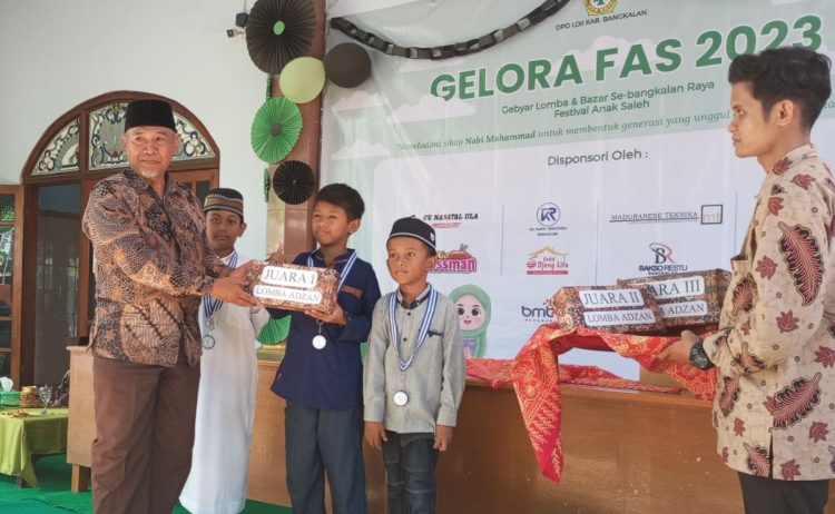 DPD LDII Bangkalan menggelar Festival Anak Saleh (FAS) & Bazaar di halaman Masjid Sabilul Muttaqin, Junok, Bangkalan, pada Minggu (1/10). Dok: LINES.