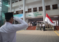 Pondok Pesantren (Ponpes) Wali Barokah Kota Kediri menggelar upacara Hari Santri Nasional (HSN) ke-9, pada Minggu pagi (22/10). Dok: LINES.