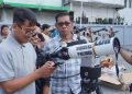 Peserta Pelatihan Rukyatul Hilal LDII Jatim simulasikan pengamatan hilal di Ponpes Syabilurrosyidin Annur Surabaya, Sabtu (27/1). Dok: LINES.