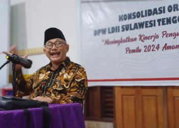 DPW LDII Sulawesi Tenggara (Sultra) menggelar konsolidasi organisasi untuk menyambut Pemilu damai yang menghadirkan Ketua Umum DPP LDII KH Chriswanto Santoso. Foto: LINES.