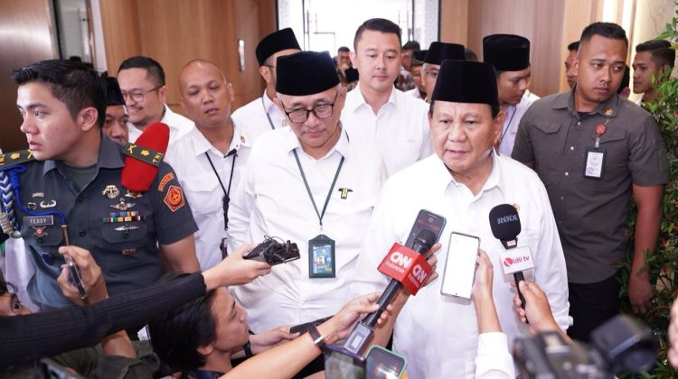 Prabowo Subianto saat di Rakernas LDII 2023. Foto: LINES.
