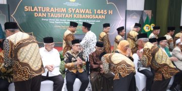 DPW LDII Jawa Timur menggelar Silaturahim Syawal 1445 H dan Tausiyah Kebangsaan di Aula Ponpes Sabilurrosyidin Annur, Gayungan, Surabaya, Sabtu (27/4). Dok: LINES.