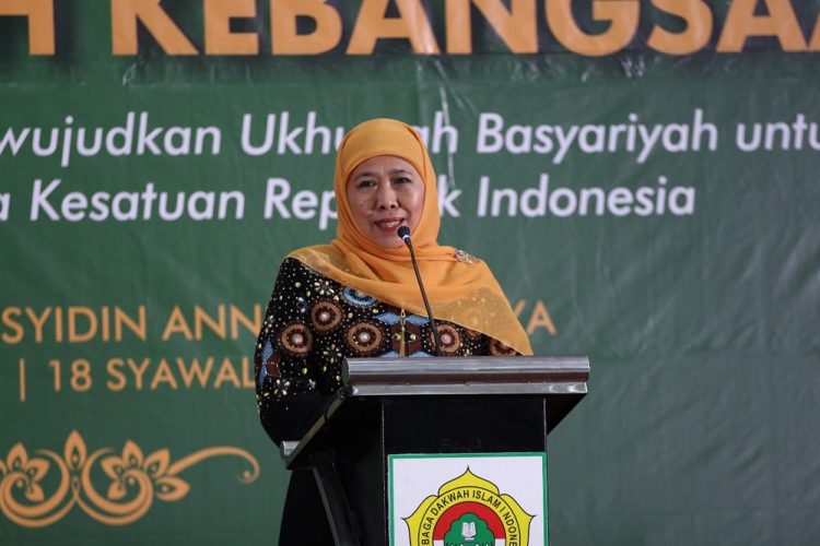Khofifah Indar Parawansa hadiri silaturahim Syawal DPW LDII Jawa Timur, Sabtu (27/4). Dok: LINES.