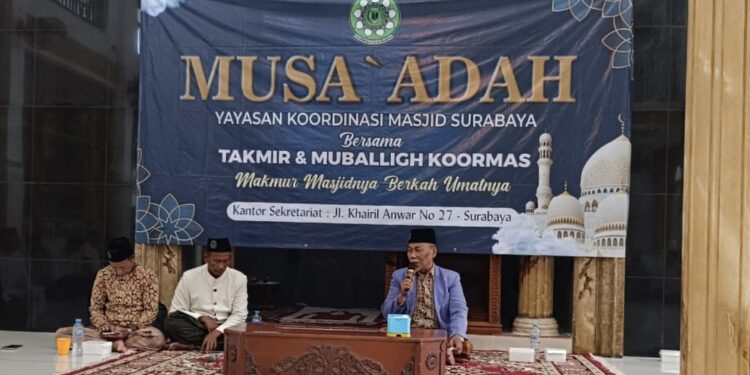 Koordinasi Masjid Surabaya (Koormas) bersama para pengurus masjid (ta'mir) dan pendakwah (mubaligh) menjadi wadah mempererat silaturahmi sekaligus memperkuat sinergi dalam pembinaan umat