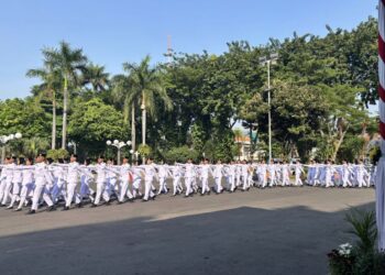 Peringatan Hari Lahir Pancasila yang diselenggarakan Pemerintah Kota Surabaya di Balai Kota Surabaya